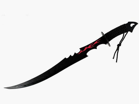 Ninja sword black including carrying case