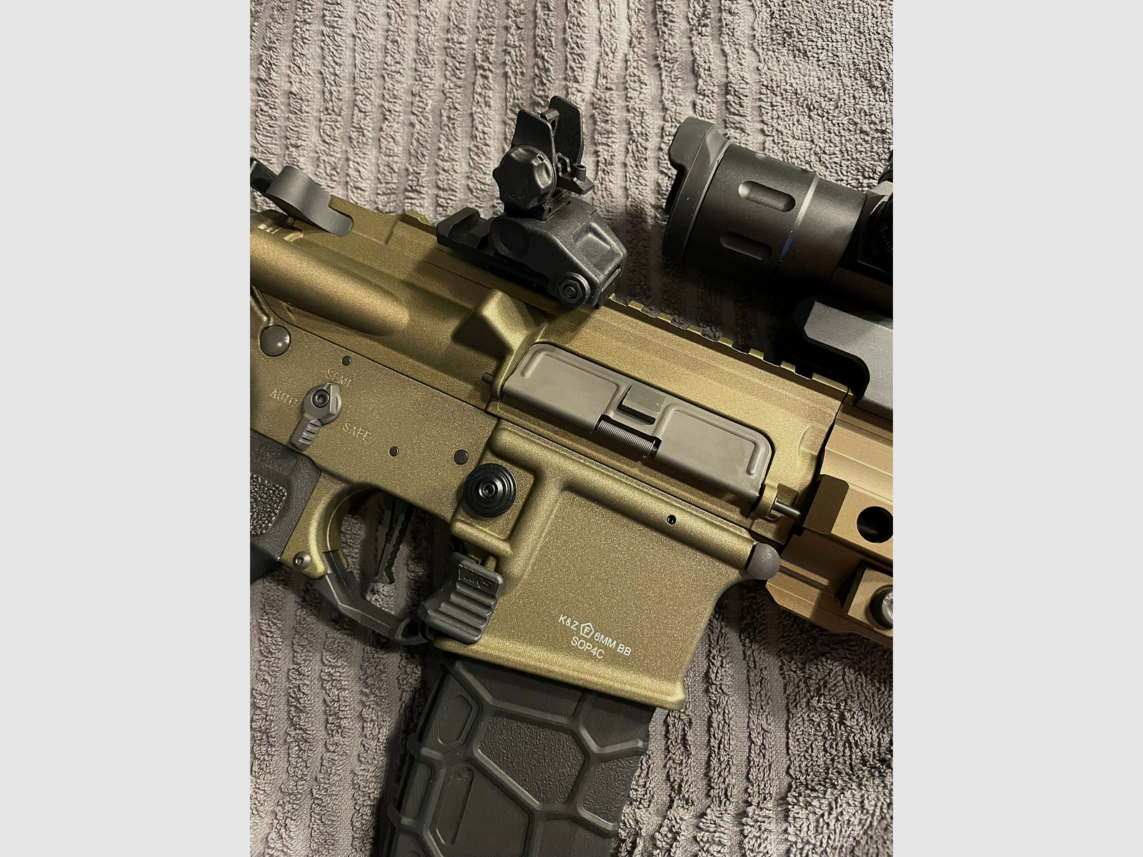 VFC Avalon Calibur Carbine Deluxe Vollmetall S-Aeg 6mm BB Tan 1,4 Joule