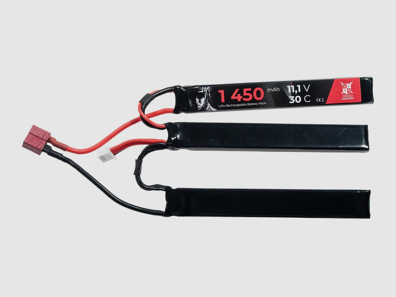 LiPo 11.1V / 1450mAh 30C T-Plug (Triple Stick) | Delta Armory