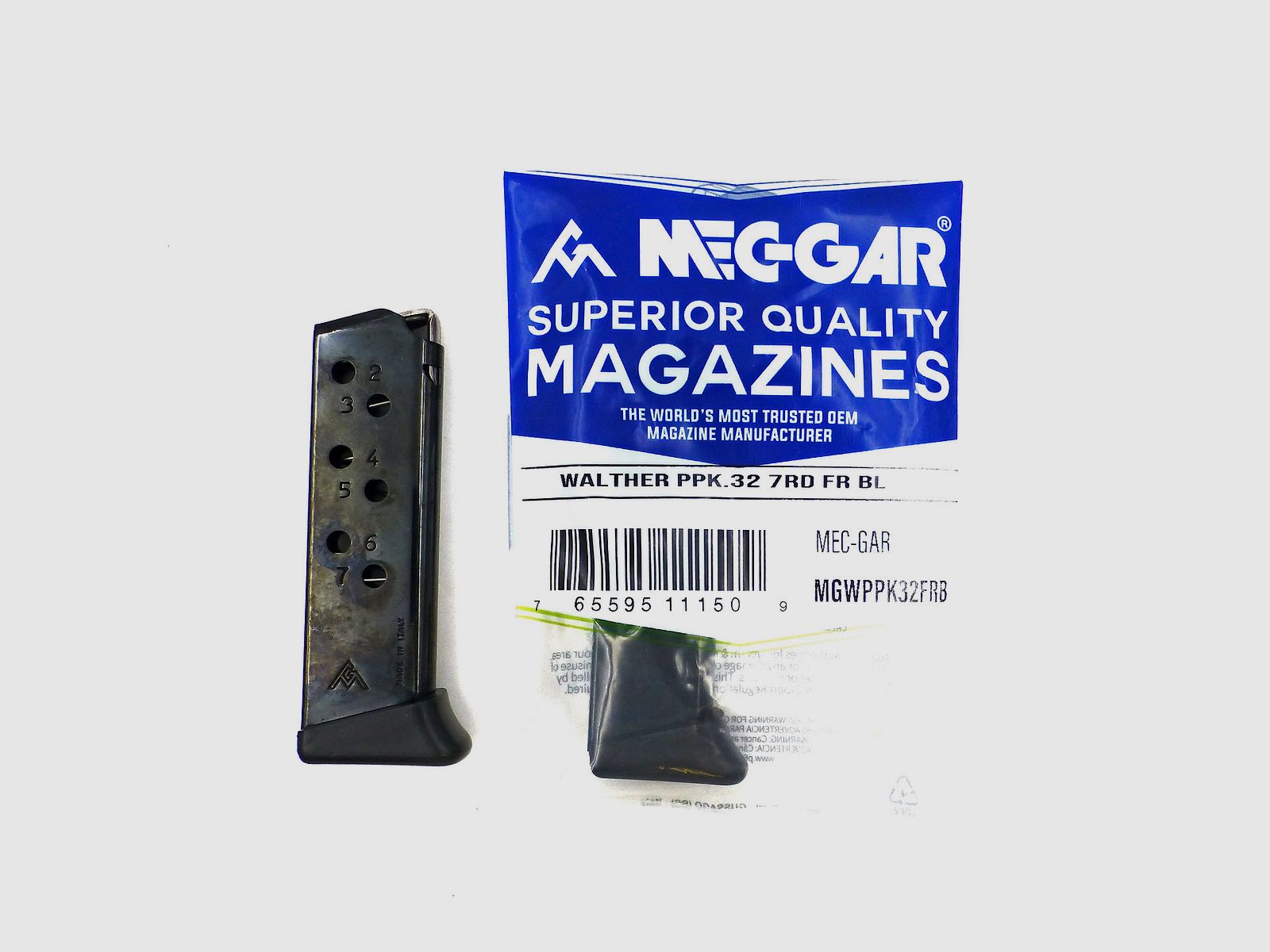 MEC-GAR magazijn voor Walther PPK 7.65acp, afbeelding 1 van 2