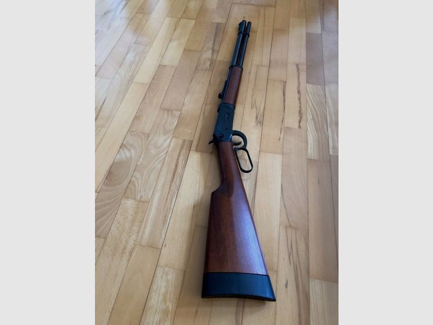 Umarex Cowboy Rifle 88g Co2 GEWEHR inkl. Magazin + 88g CO2 Patrone + eine Dose Munition schwarz braun SET