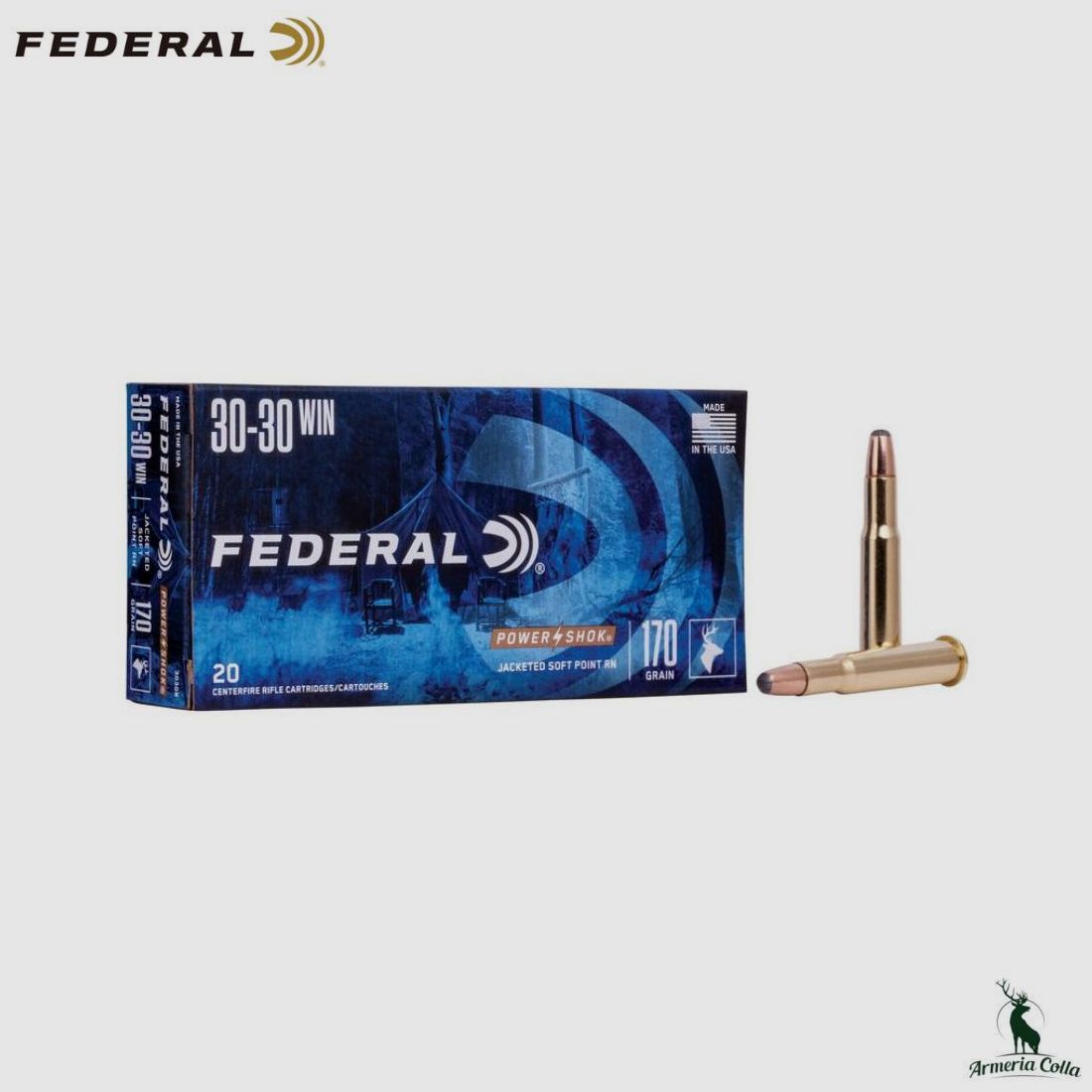 Federal Munizioni Power Shok SP cal. .30-30 Win 170gr
