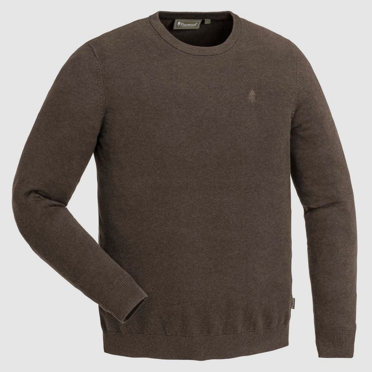 Pinewood Pullover Värnamo Rundhals Green Mel