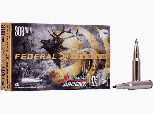 Federal Premium Terminal Ascent .308 Win. 175GR 20 cartouches