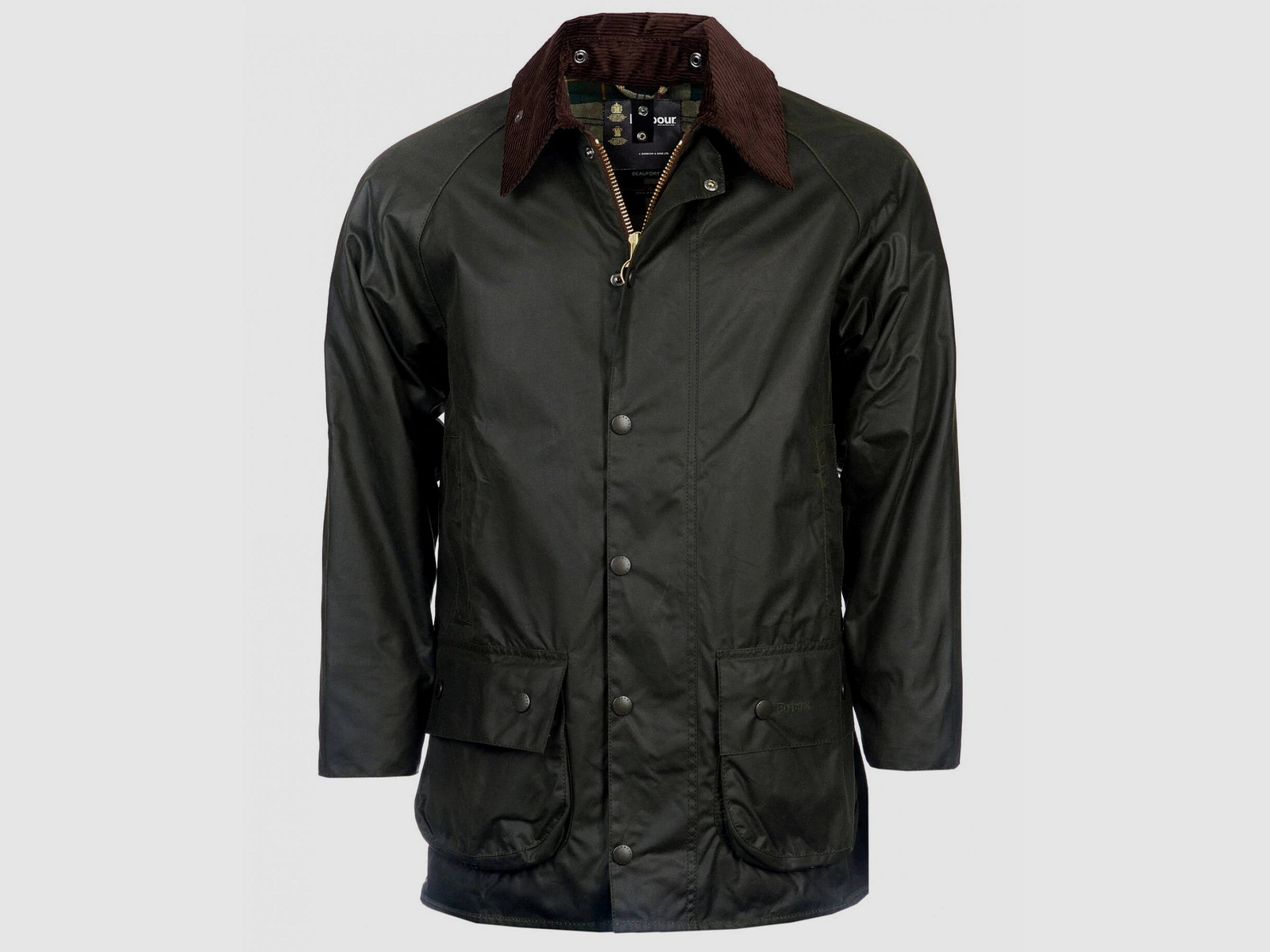 Barbour Wachsjacke Beaufort, Farbe Rustic Sage 54