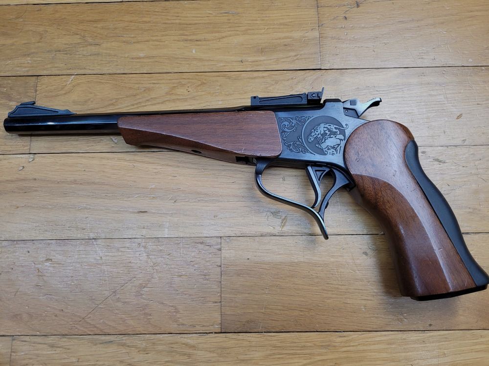 Pistola Contender in 22LR – Canne intercambiabili da 10 pollici! – Personalizzabile – Una leggenda del tiro sportivo per la sua originalità e qualità – Condizioni TBE!, immagine 2 di 16