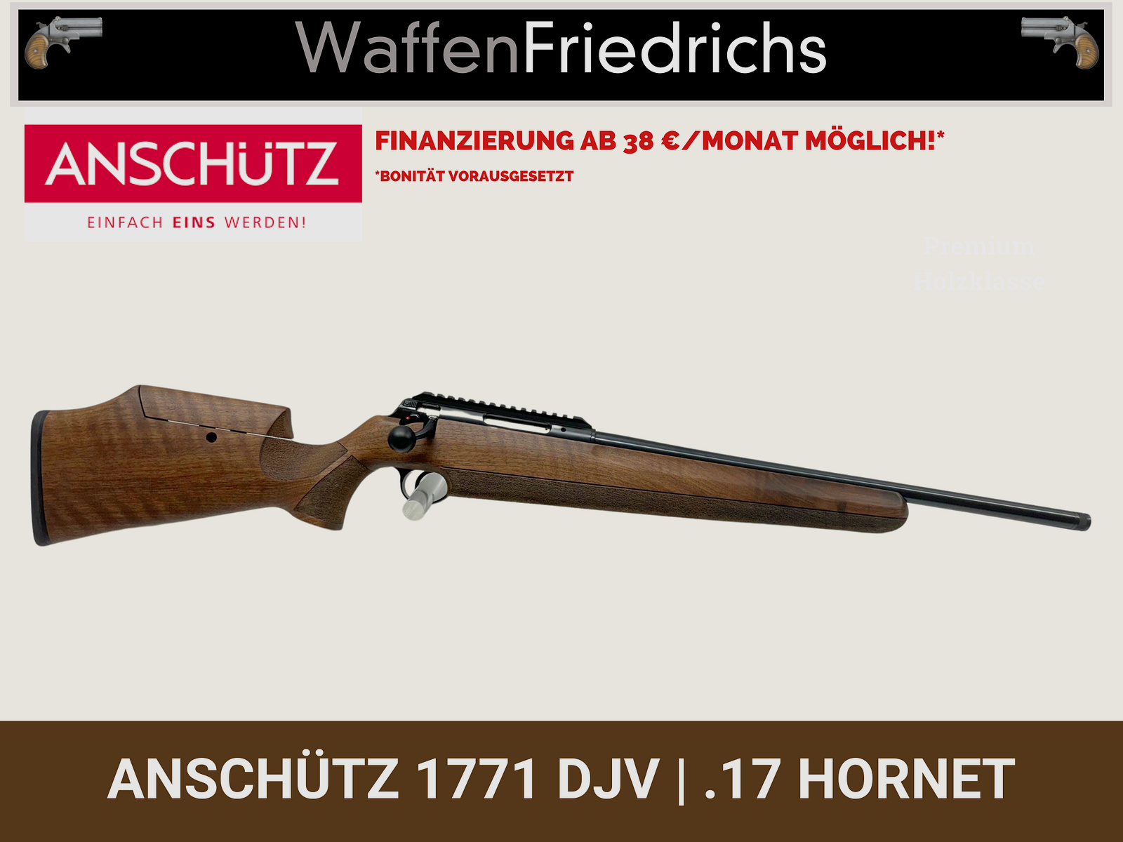 Anschütz 1771 DJV Schaft .17 HORNET -WaffenFriedrichs