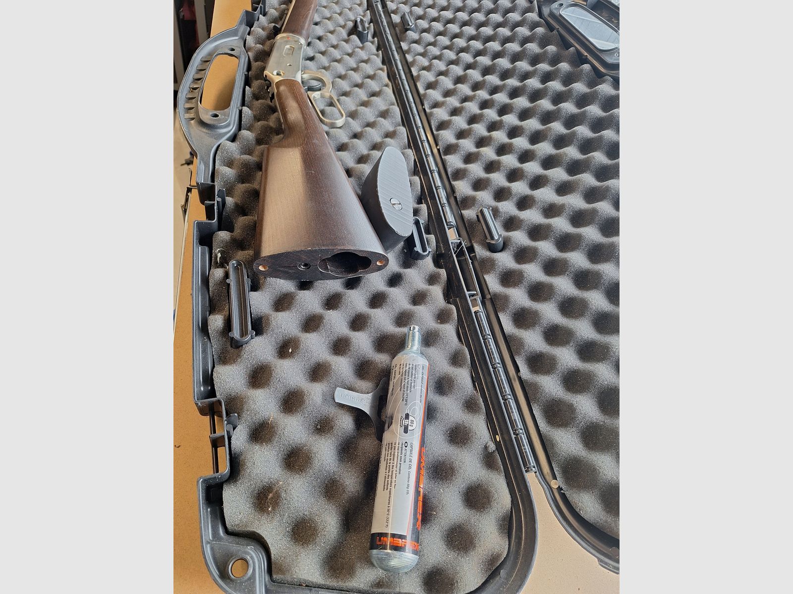 Walther Unterhebelspanner CO2 fucile ad aria 4,5mm Diabolo ottica in acciaio calcio in legno