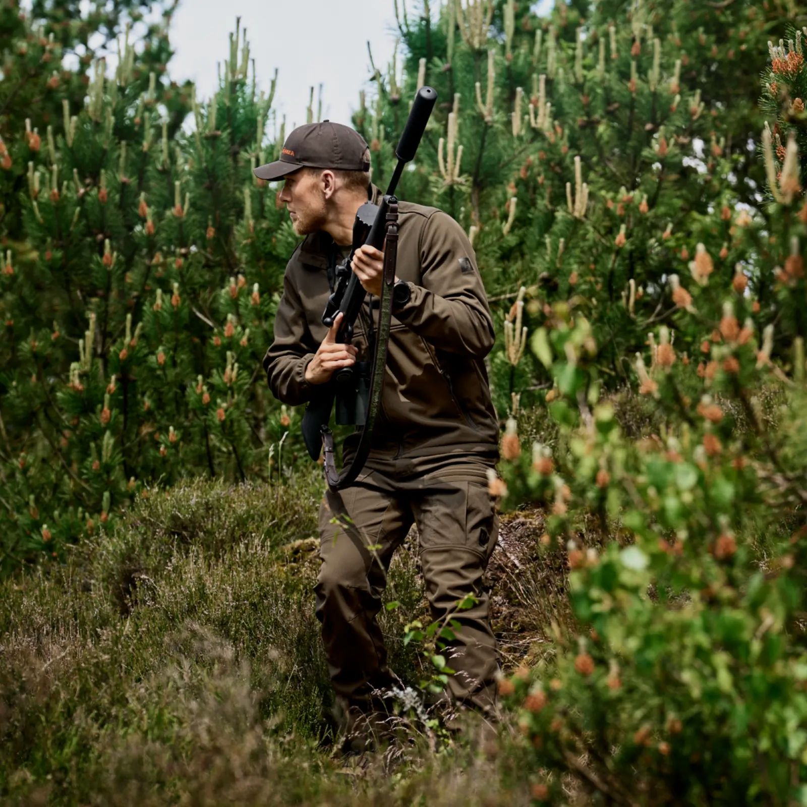Härkila Softshelljacke Scandinavian (Willow Green/Shadow Brown)