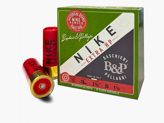 BASCHIERI & P. cartucce NIKE Extra HP cal.12 gr.35 pb.7 speciale colombaccio