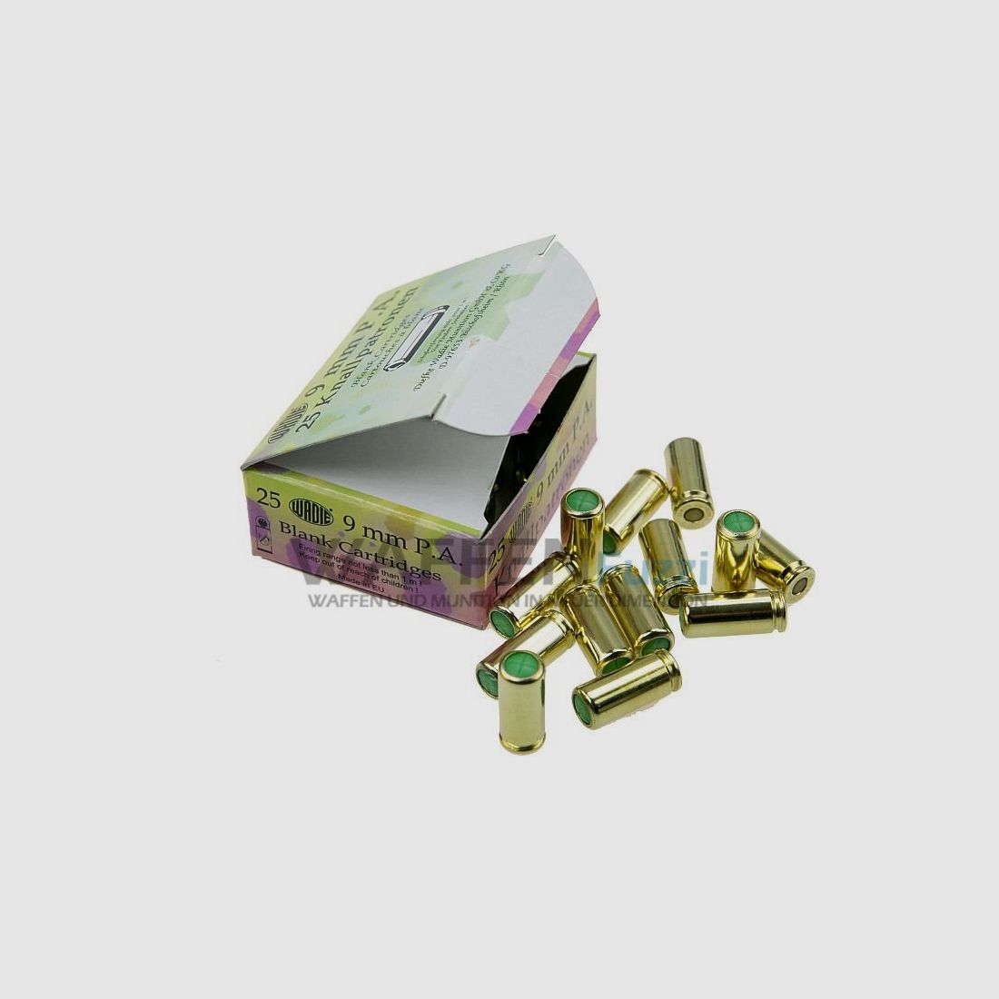 Munizione a salve Wadie calibro 9 mm P.A.K. 25 colpi