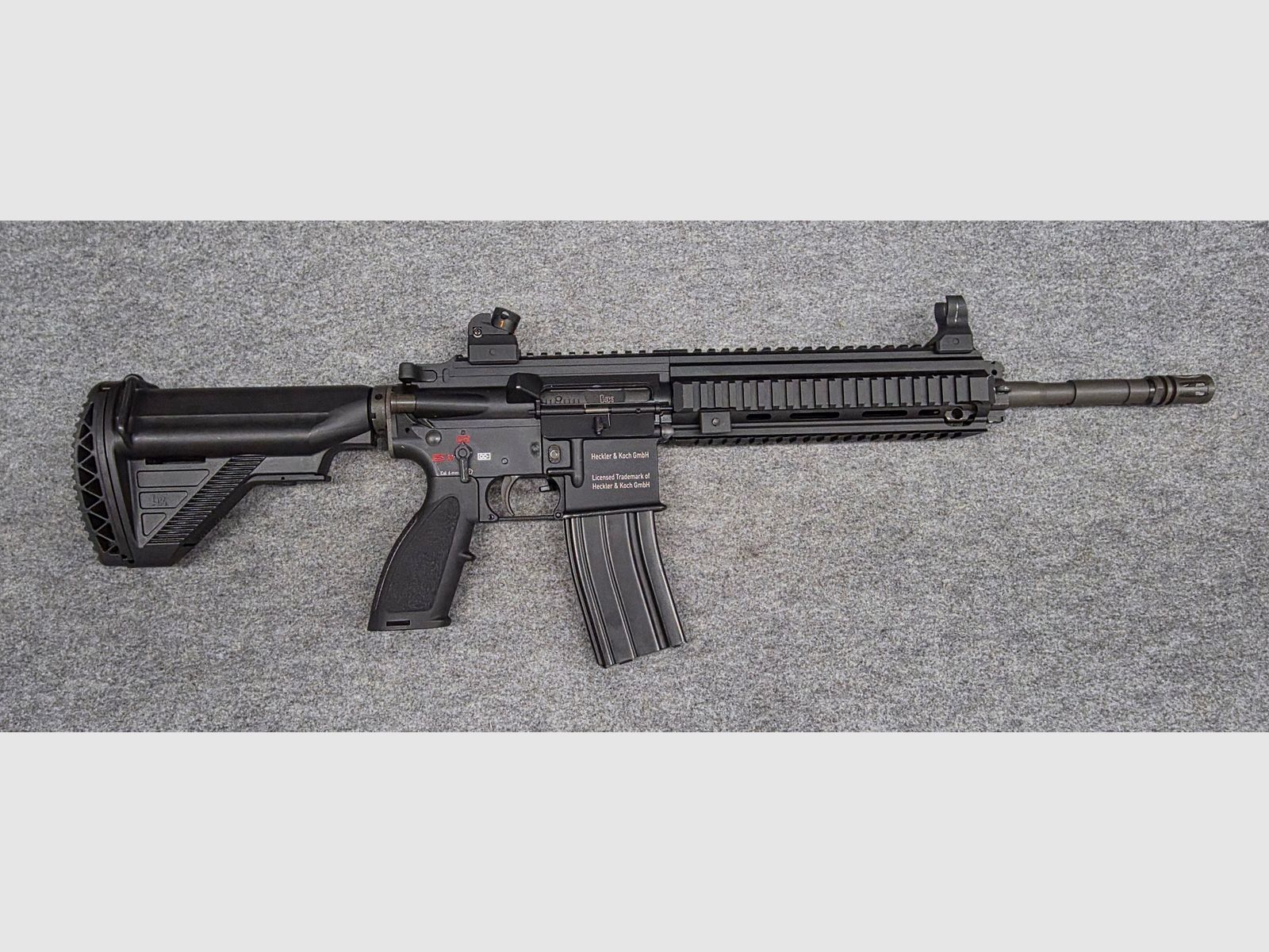 Neuwertige Gas Blowback HK416  GBB mit V3 Nozzle Stahl Bolt viel neues Zubehör Tuning Softair Gewehr ab 18 Jahre 6mm BB