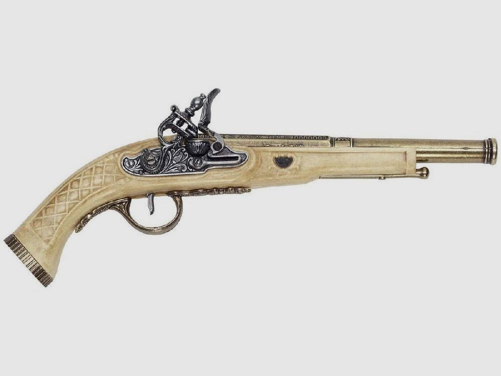 Deko-Pistole mit weiem Griff