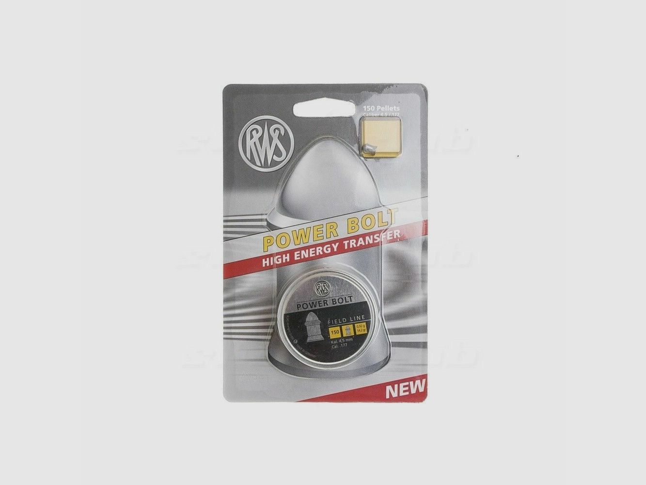 RWS Power Bolt 0,92g 150pcs 4,5mm Diabolo