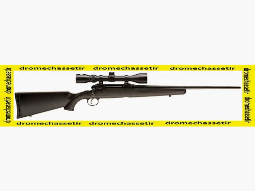 Carabine a verrou Savage Axis XP, cal 222 remington, fileté avec lunette 3-9×40
