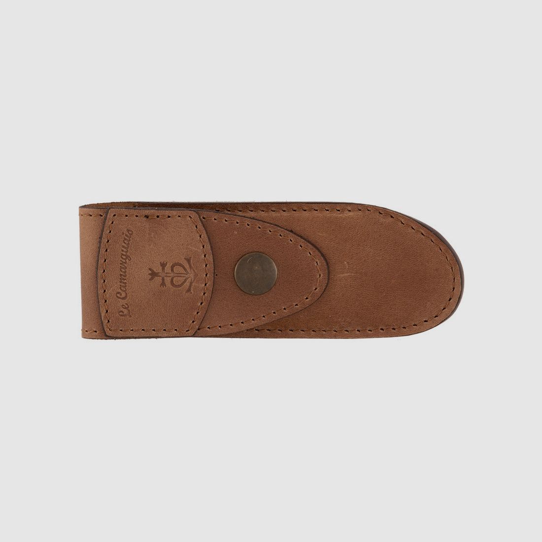 Etui Cuir marron CAMARGUAIS - CASFCF