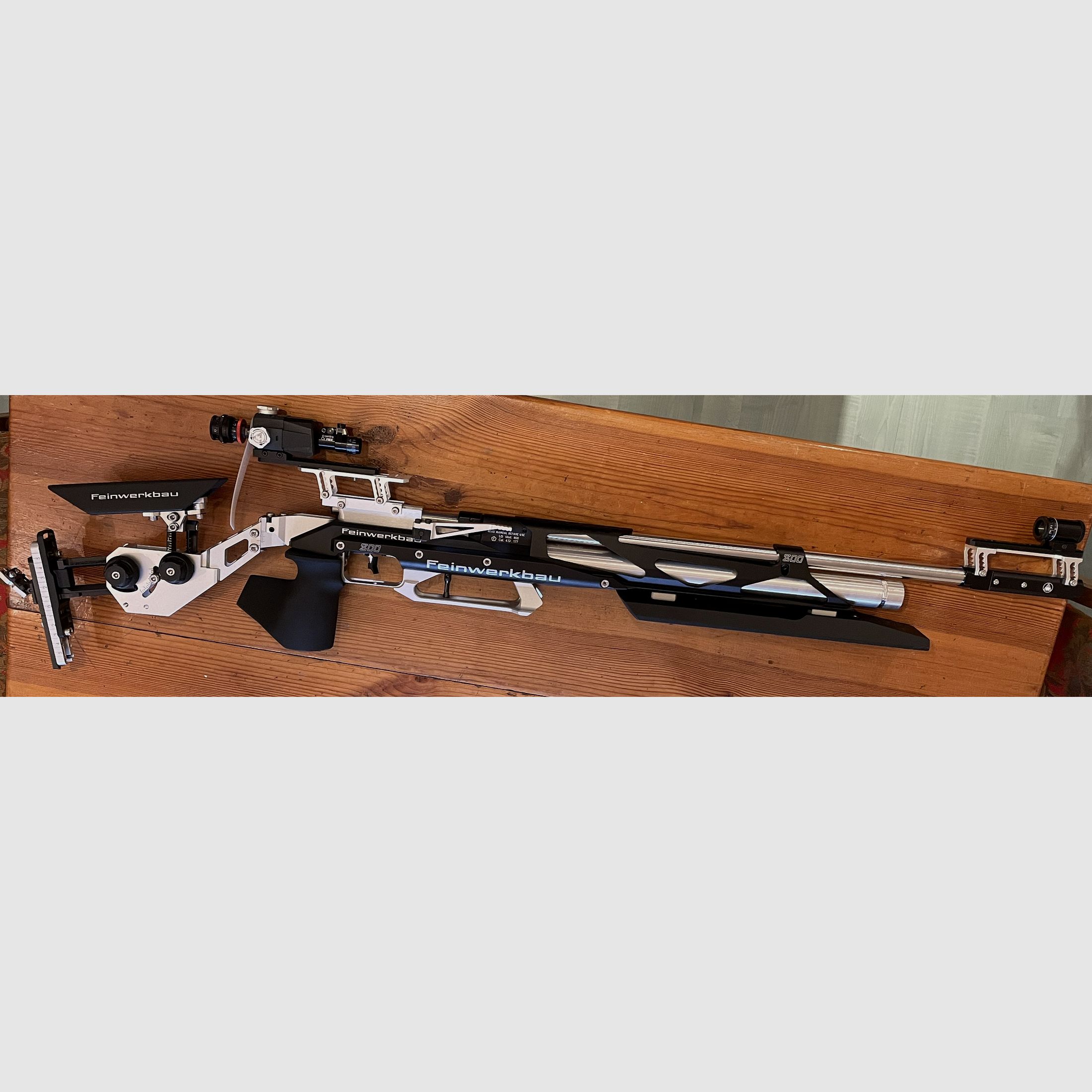 Luftgewehr Feinwerkbau LG800X Auflage Alu schwarz