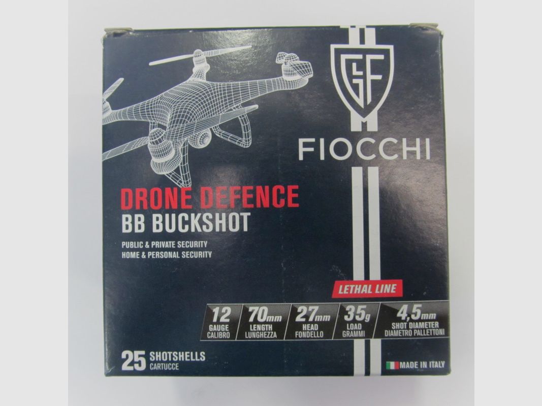 FIOCCHI CARTUCHOS C12 DRONE DEFENC