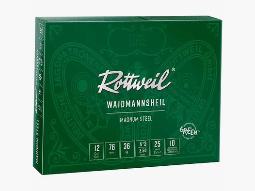 Rottweil 20/76 Waidmannsheil Magnum Steel  3,0mm - 28g