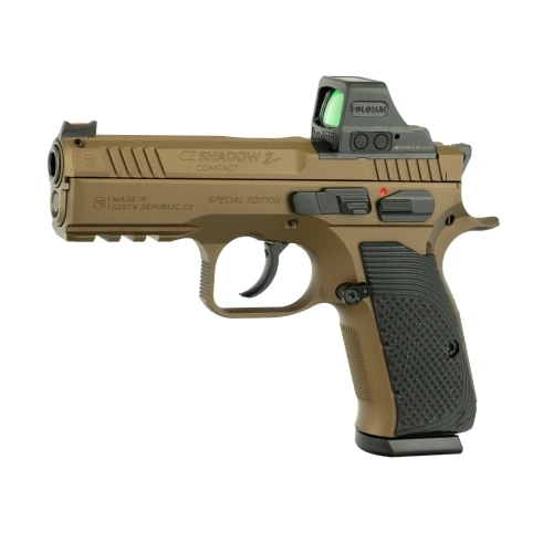 Pistool CZ Shadow 2 Compact Burnt Bronze + Holosun 508T HOLOSUN kal. 9x19, afbeelding 1 van 2
