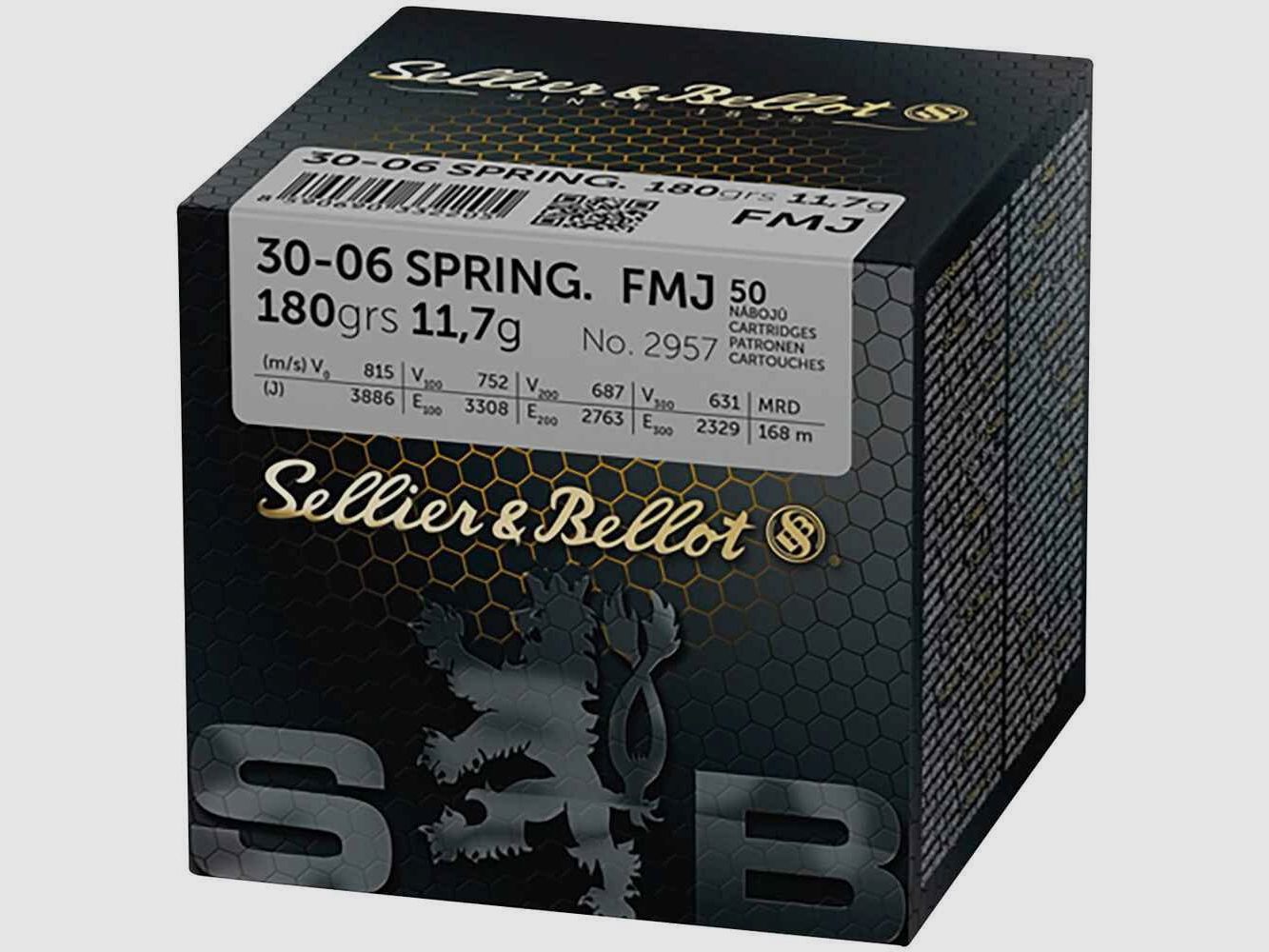 Sellier & Bellot .30-06 Sprgf., Vollmantel 180 gr - 50 St.