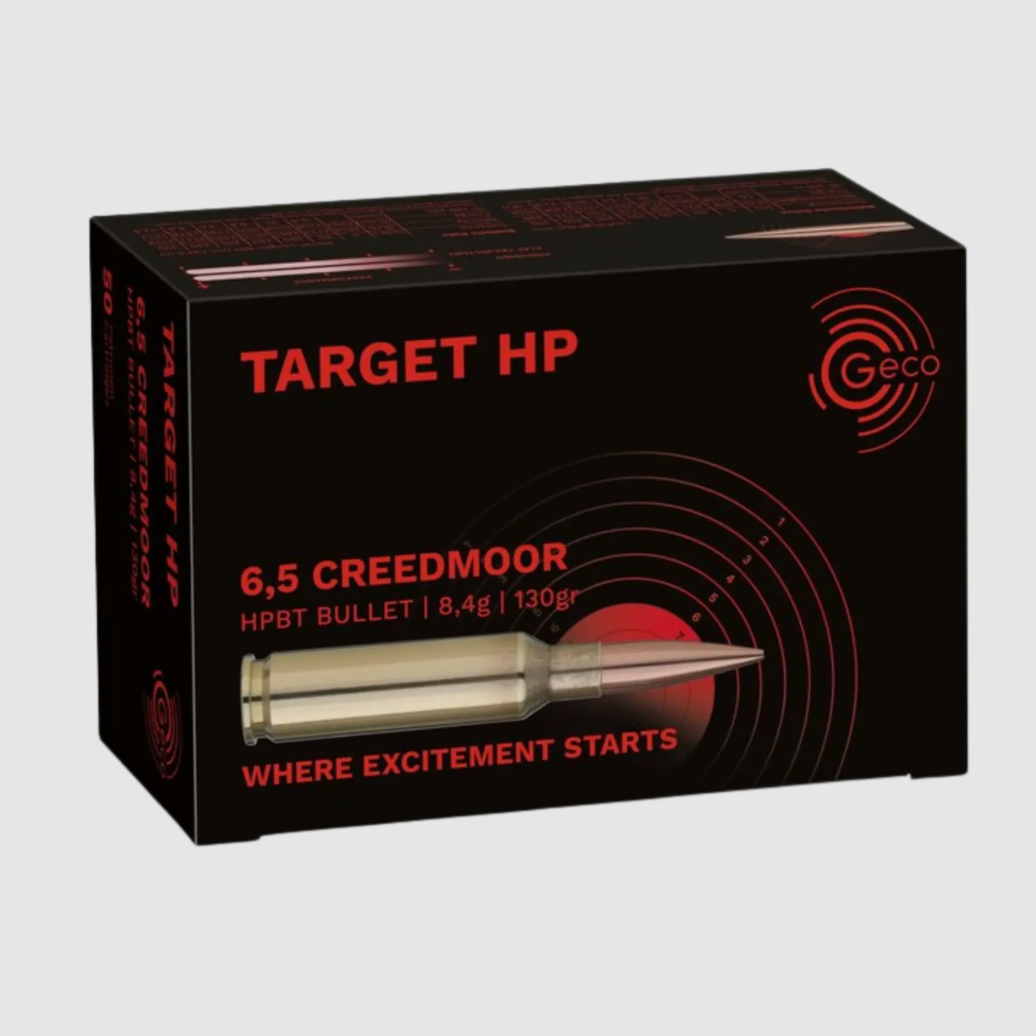 Geco 6.5 Creedmoor Target HP BT 130gr 50 Schuss