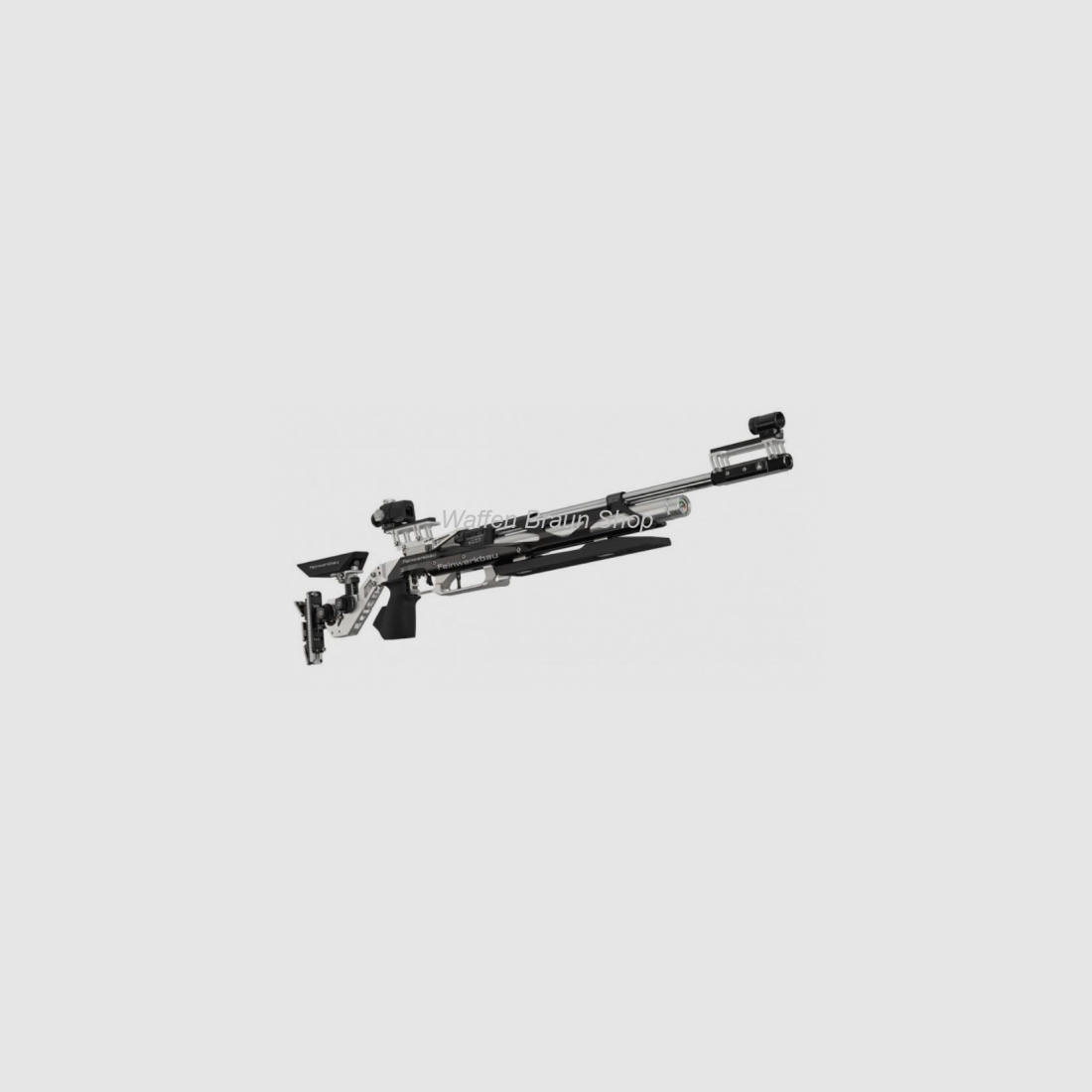 FEINWERKBAU Luftgewehr 800 X Auflage, Aluschaft für Aufgelegtschießen, schwarz, rechts, Griffgröße M
