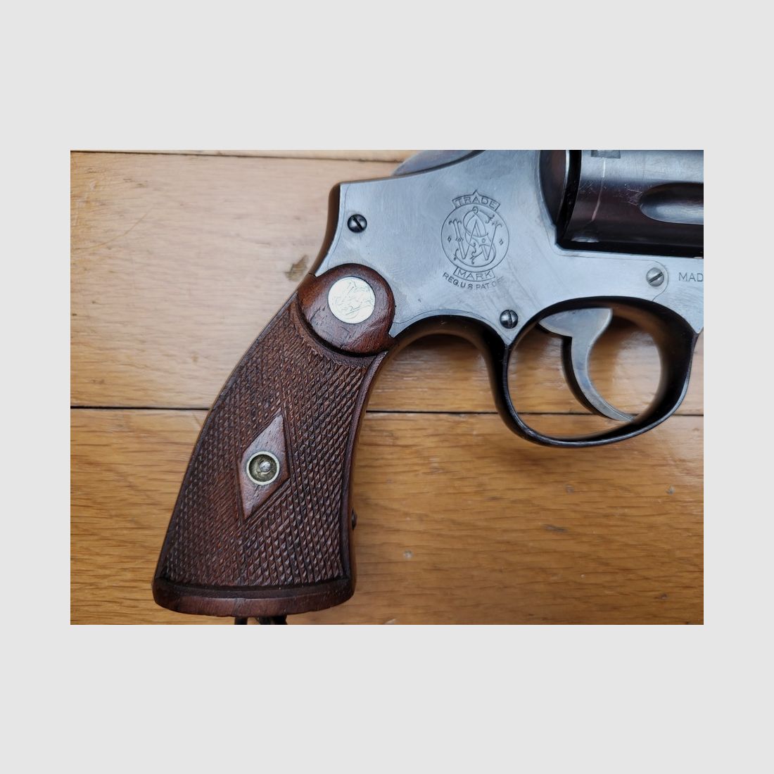 Schöner Smith & Wesson britischer Dienstrevolver – Kal. 38-200 – 6 Zoll – WWII – TBE, Bild 3 von 17