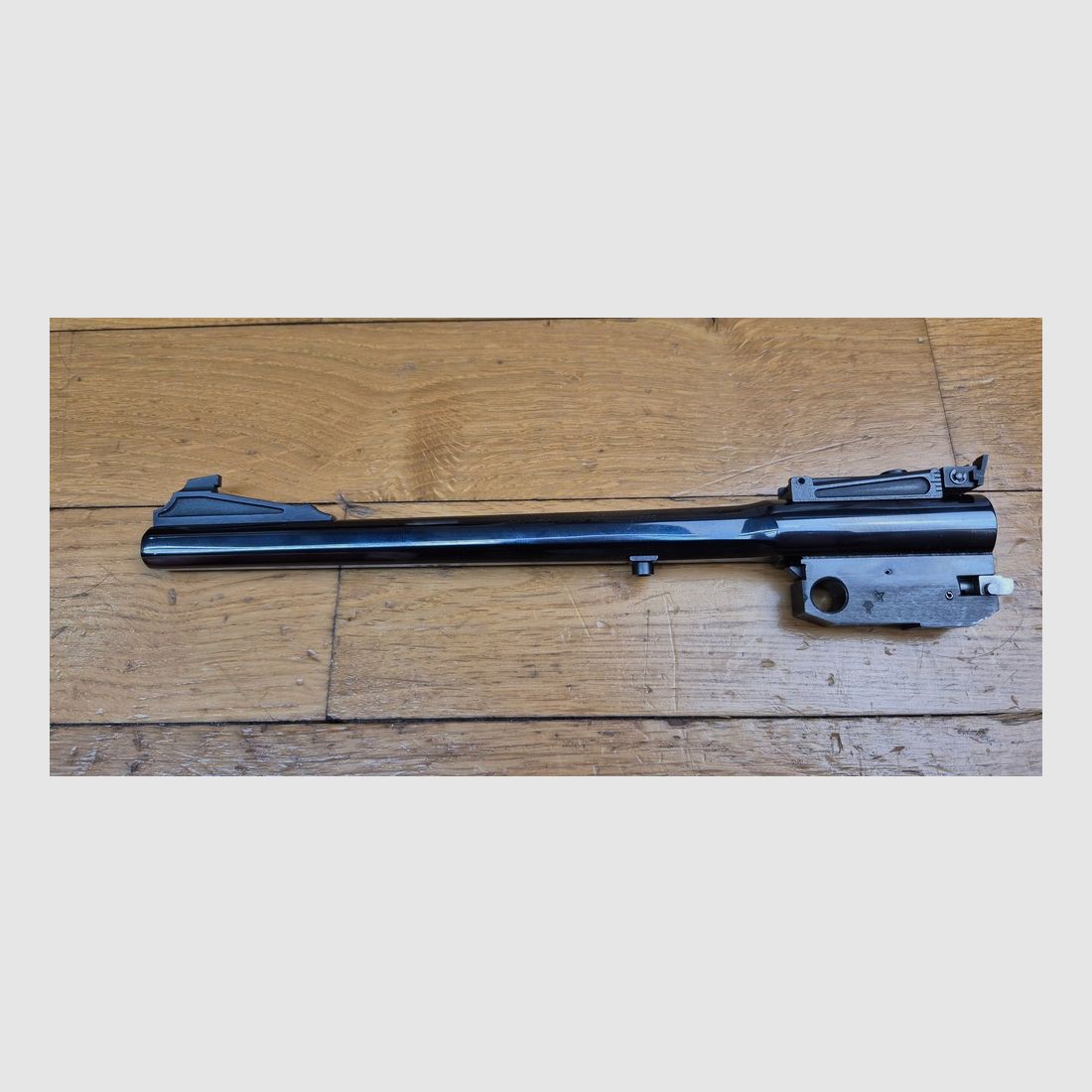 Sehr schöner Lauf für Thompson Center Pistol – Modell Contender – 10 Zoll Lauf – Selten im Kaliber 38 special – Rochester Waffen – Wunderschöner oktagonaler Lauf mit prächtigen Zügen – 100% Brünierung – Schönes Stück für Training und Präzision – TBE+++, Bild 2 von 21