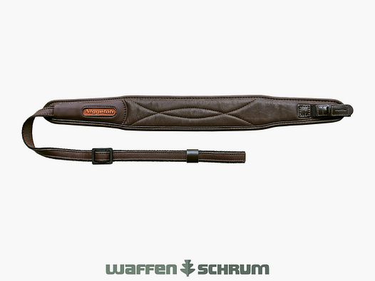 Niggeloh Gewehrriemen Premium I Leder 55x7cm / Braun