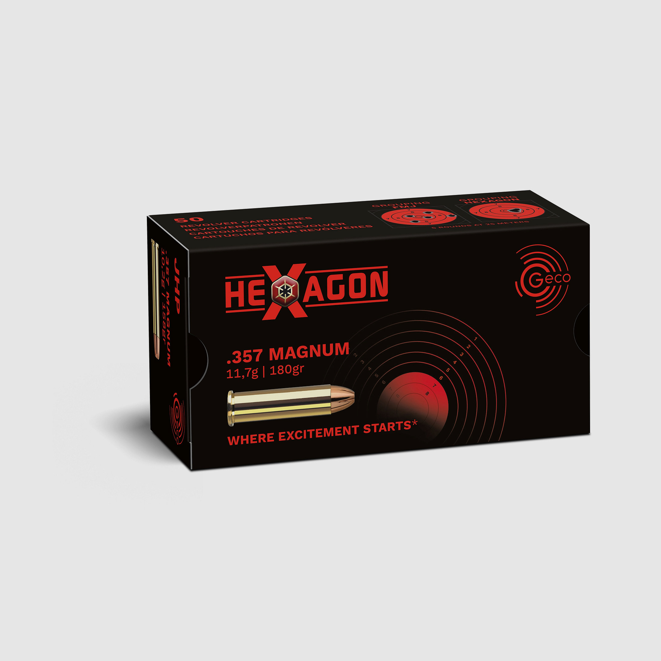 GECO .357 Mag Hexagon 11,7g.