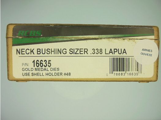 RECALIBREUR COLLET RCBS CALIBRE 338 LAPUA