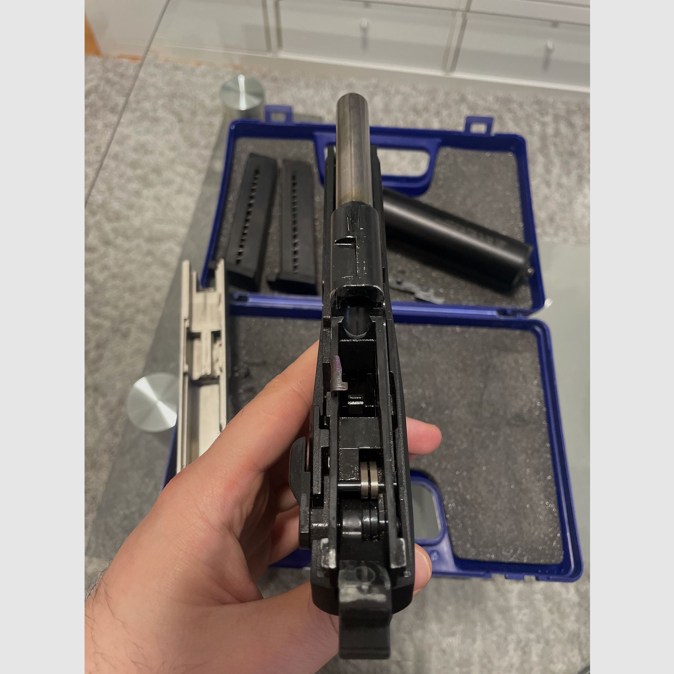 Röhm RG96 Nickel 2x Magazine+Schalldämpfer 