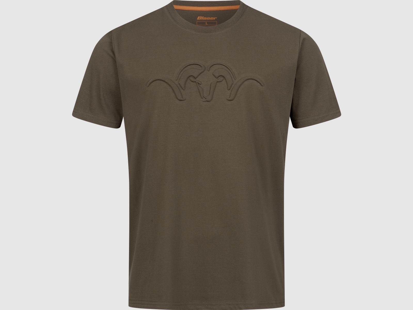 Herren Argali 3D Debossed T-Shirt Dunkelbraun M