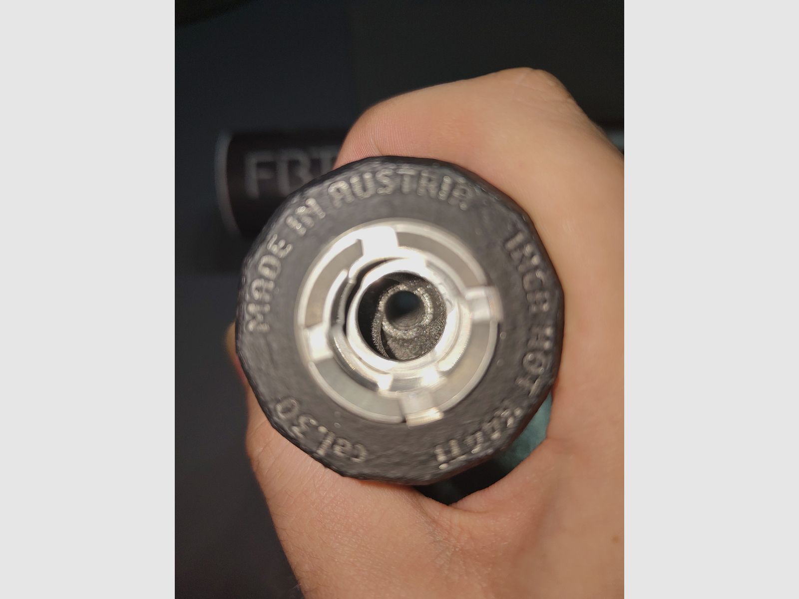 FBT INCA HOT 44Ti, Schalldämpfer Titan 3D-Druck