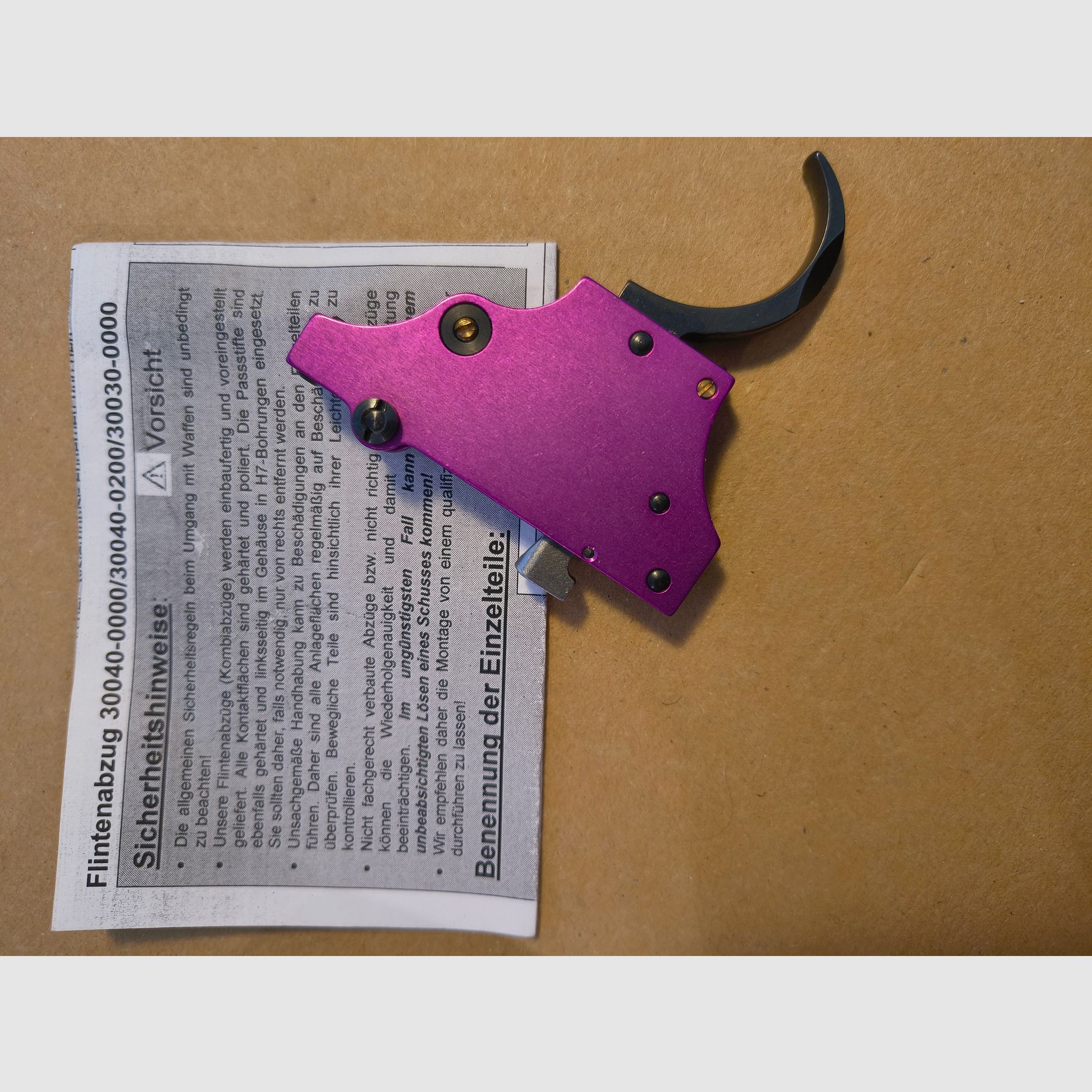 Recknagel Flintenabzug Mauser 98 