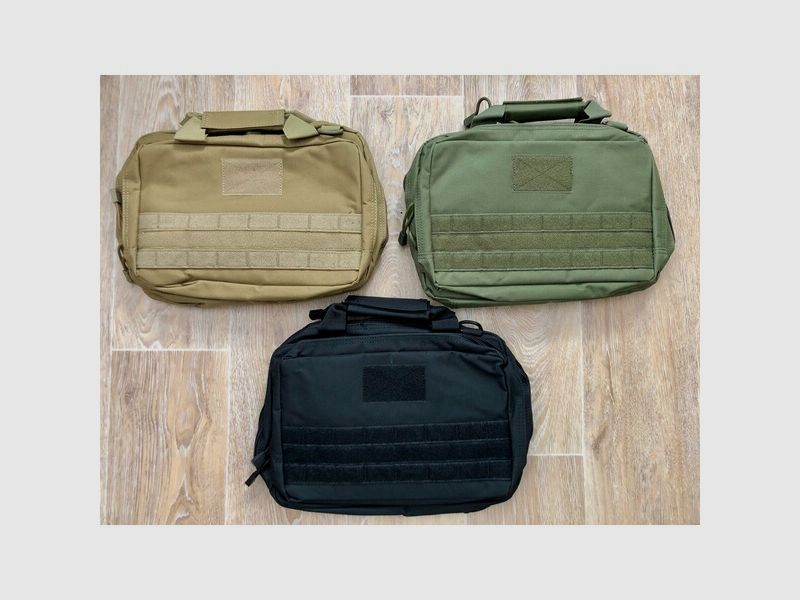 Kurzwaffenfutteral für 2 Kurzwaffen + 6 Magazine zB CZ Glock KMR Tanfoglio SigSauer Walther 3 FARBEN