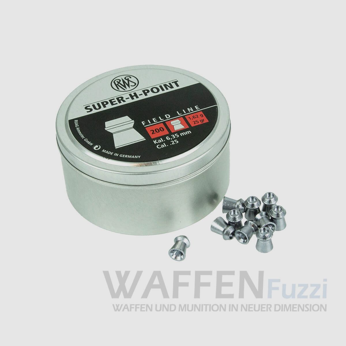 RWS Super-H-Point 1.62g 6.35 mm Diabolo