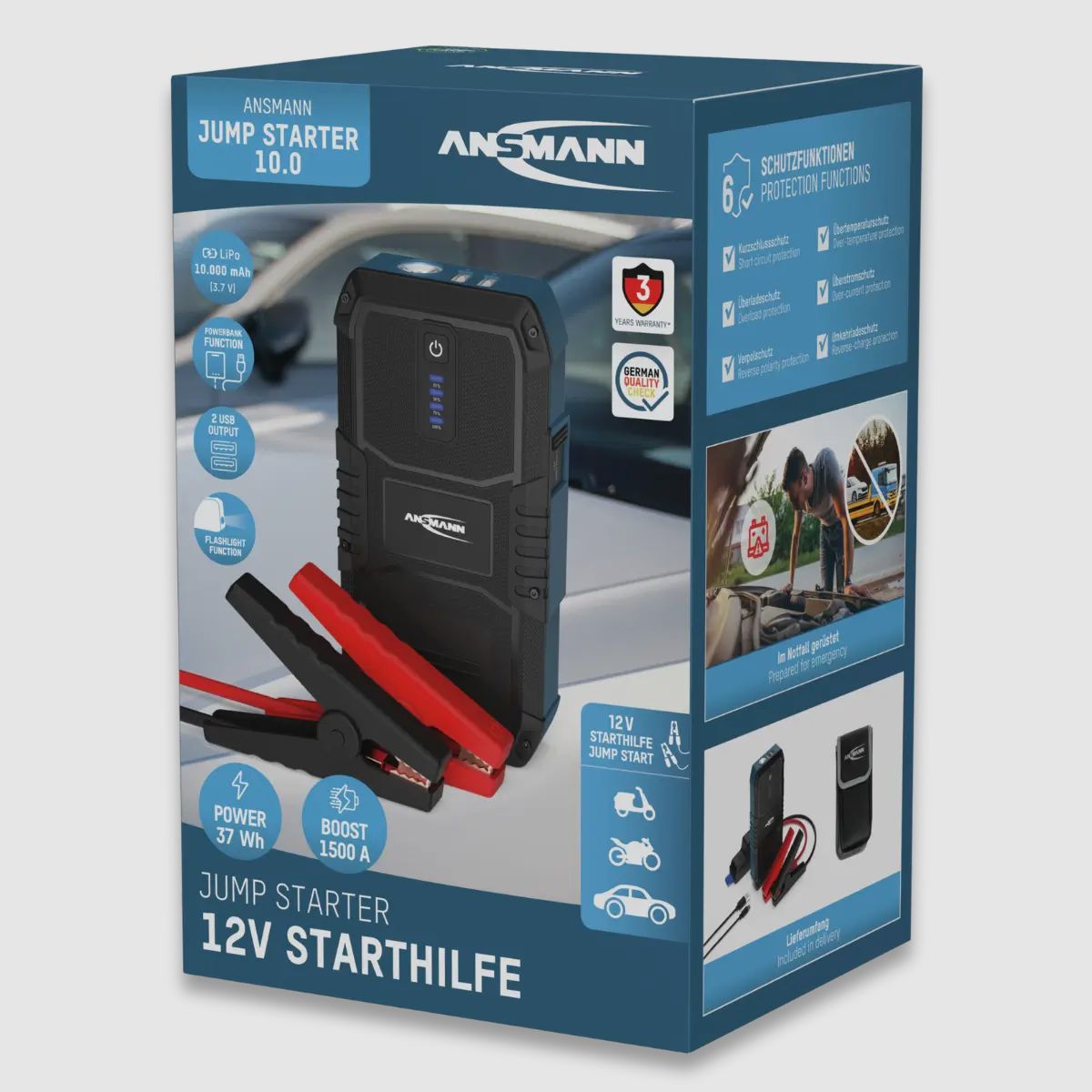 Ansmann Starthilfegerät Jump Starter 10.0