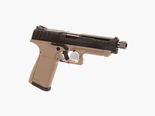 G&G GTP9 GBB Airsoft Pistol in Black/Desert -F-
