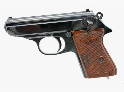 Walther armi sportive e per autorità Manurhin PPK calibro 7,65 impugnatura in acciaio top