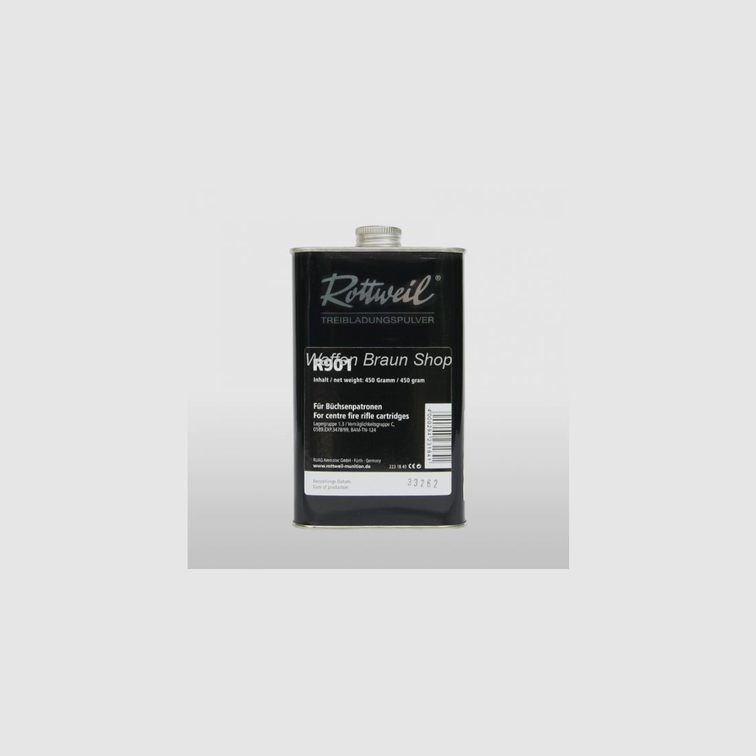 Rottweil Powder R901 500g for long gun