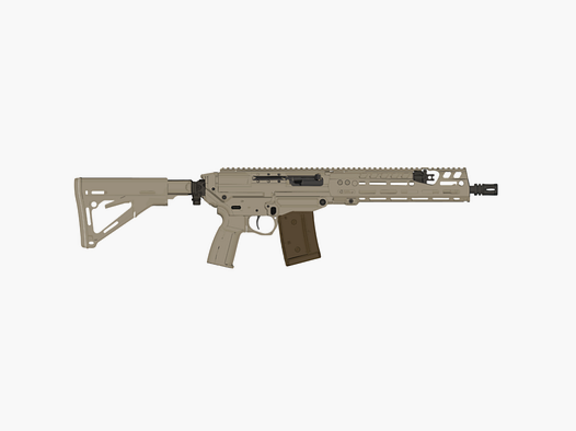 SIG SAUER SG563 LB, 12“ Lauf, 7“ Drall, Kaliber 5.56 x 45mm inkl. STANAG Adapter, Magazin (30), Koffer Länge < 60cm, H-267 FDE