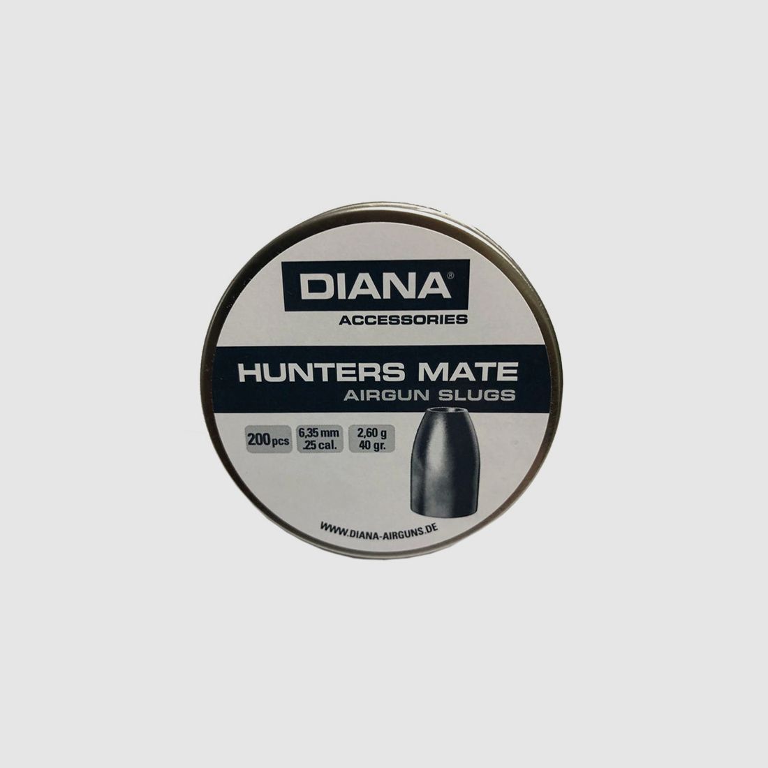 Hohlspitz Diabolos Diana Hunters Mate Airgun Slug Kaliber 6,35 mm 2,6 g glatt 200 StĂĽck