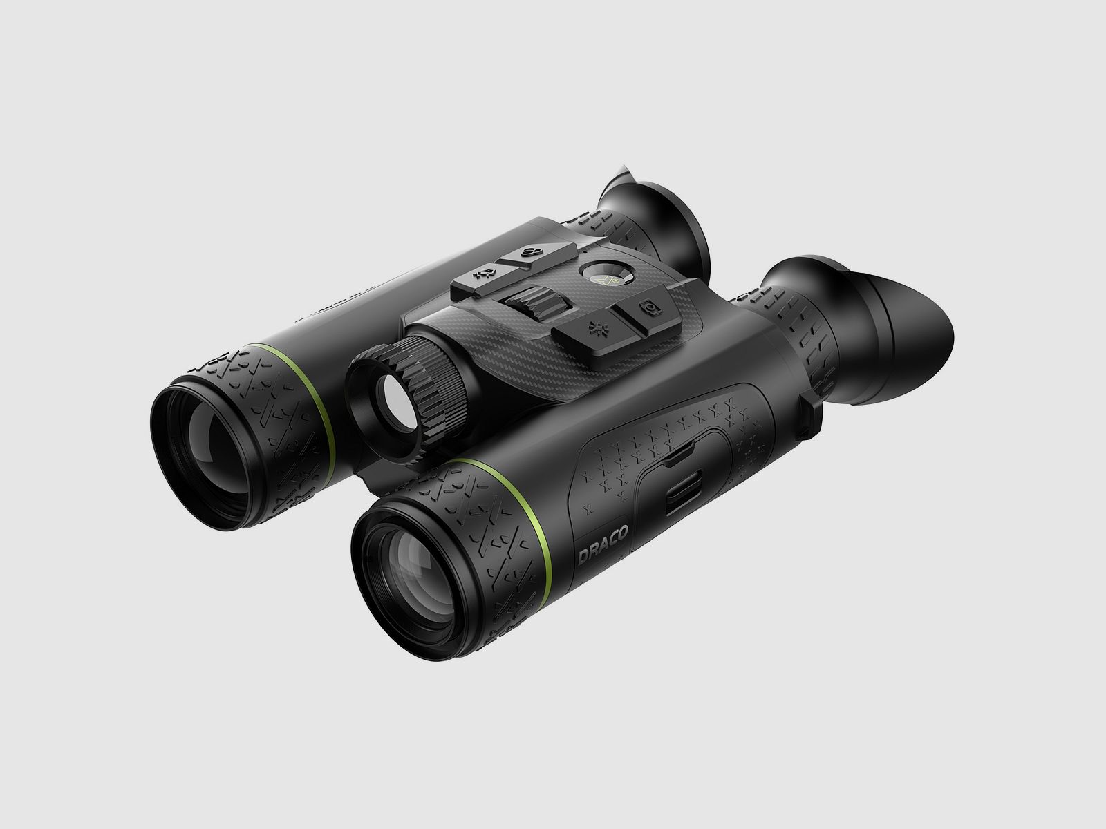 PIXFRA Draco D225-4K LRF Multispektrales 4-in-1 Wärmebildfernglas mit 4K-Nachtsichtkanal und Laser-Entfernungsmesser
