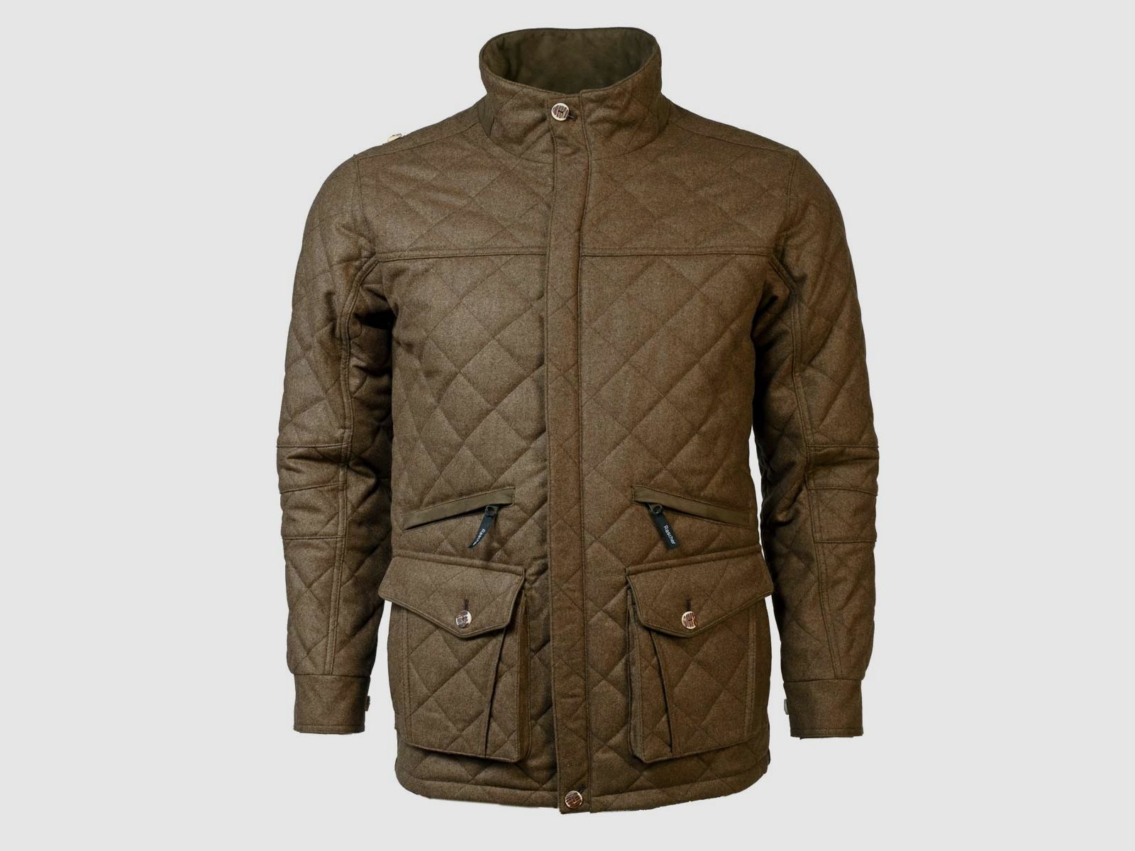 Rascher Lodensteppjacke Braun