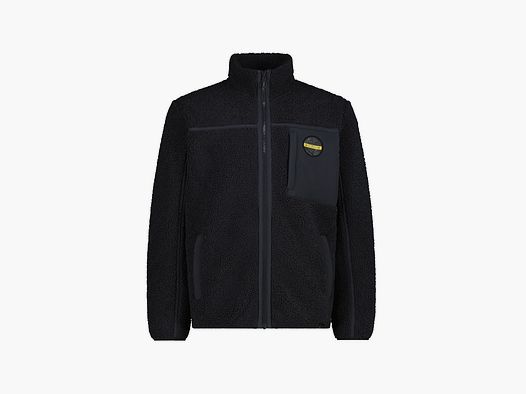 Veste CMP en polaire highloft pour hommes avec fausse fourrure anthracite