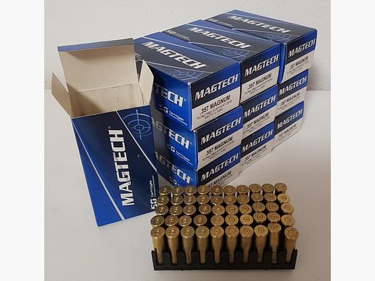 Patronenhülsen, .357Mag, Magtech, 500 Stück, inklusive Versand