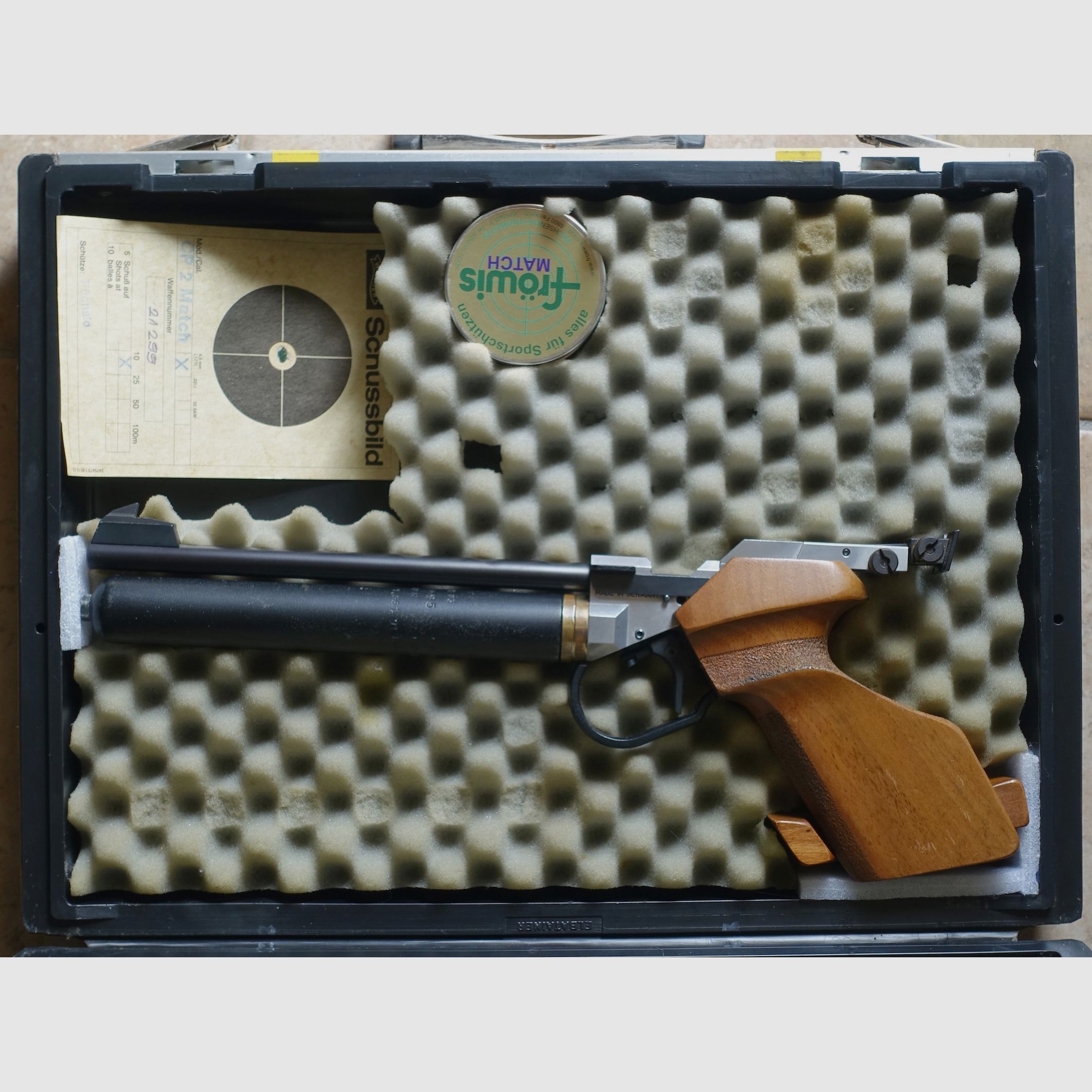 Walther CP2 Matchpistole mit Koffer