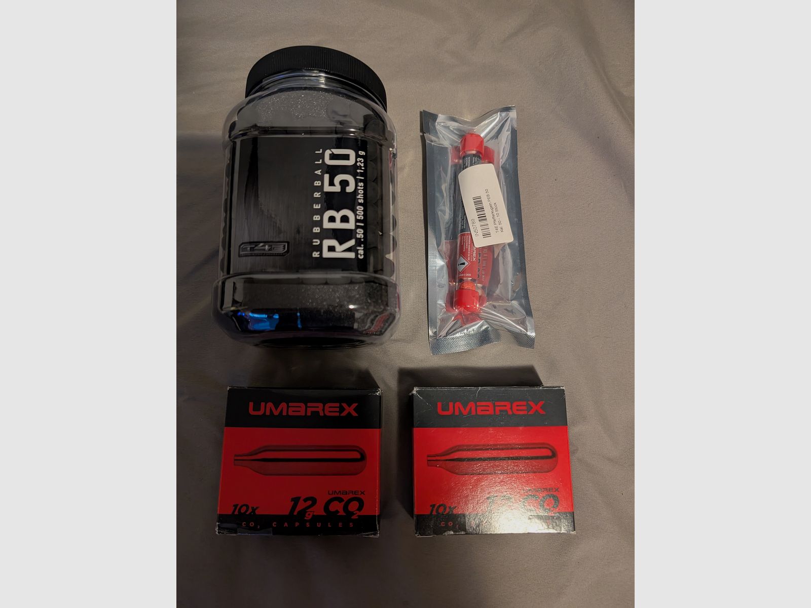 Umarex T4E - Munition & CO2 Kapseln (cal. .50) - Set